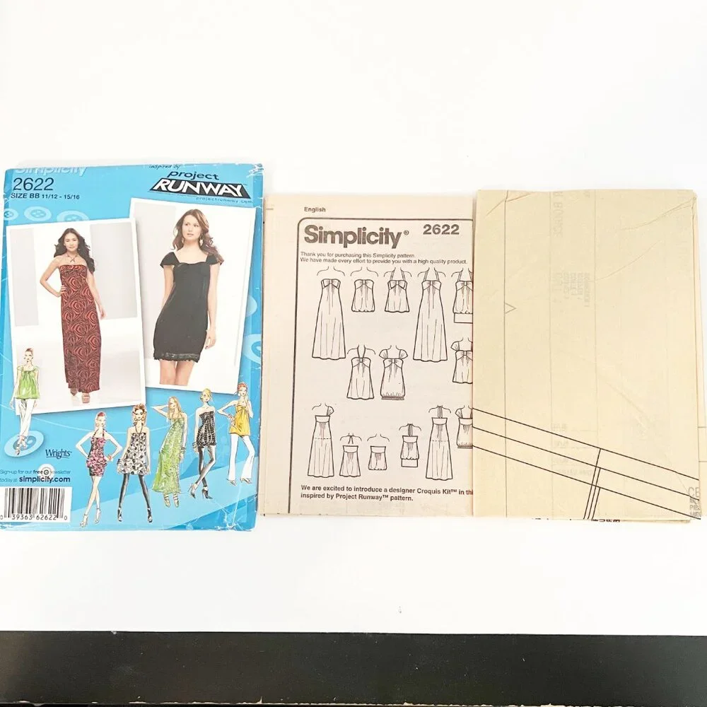 Simplicity Project Runway Sewing Pattern 2622